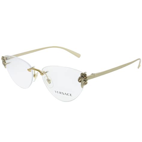 ladys versace glasses|Versace rimless glasses for women.